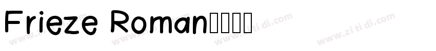 Frieze Roman字体转换